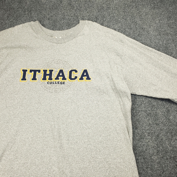 Vintage 90s Ithaca College T Shirt Mens XL Longe Sleeve Spellout Tee University - Picture 3 of 8